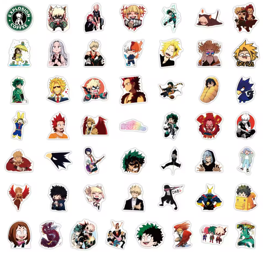 🔥 Stickers My Hero Academia | Pack x10 💥
