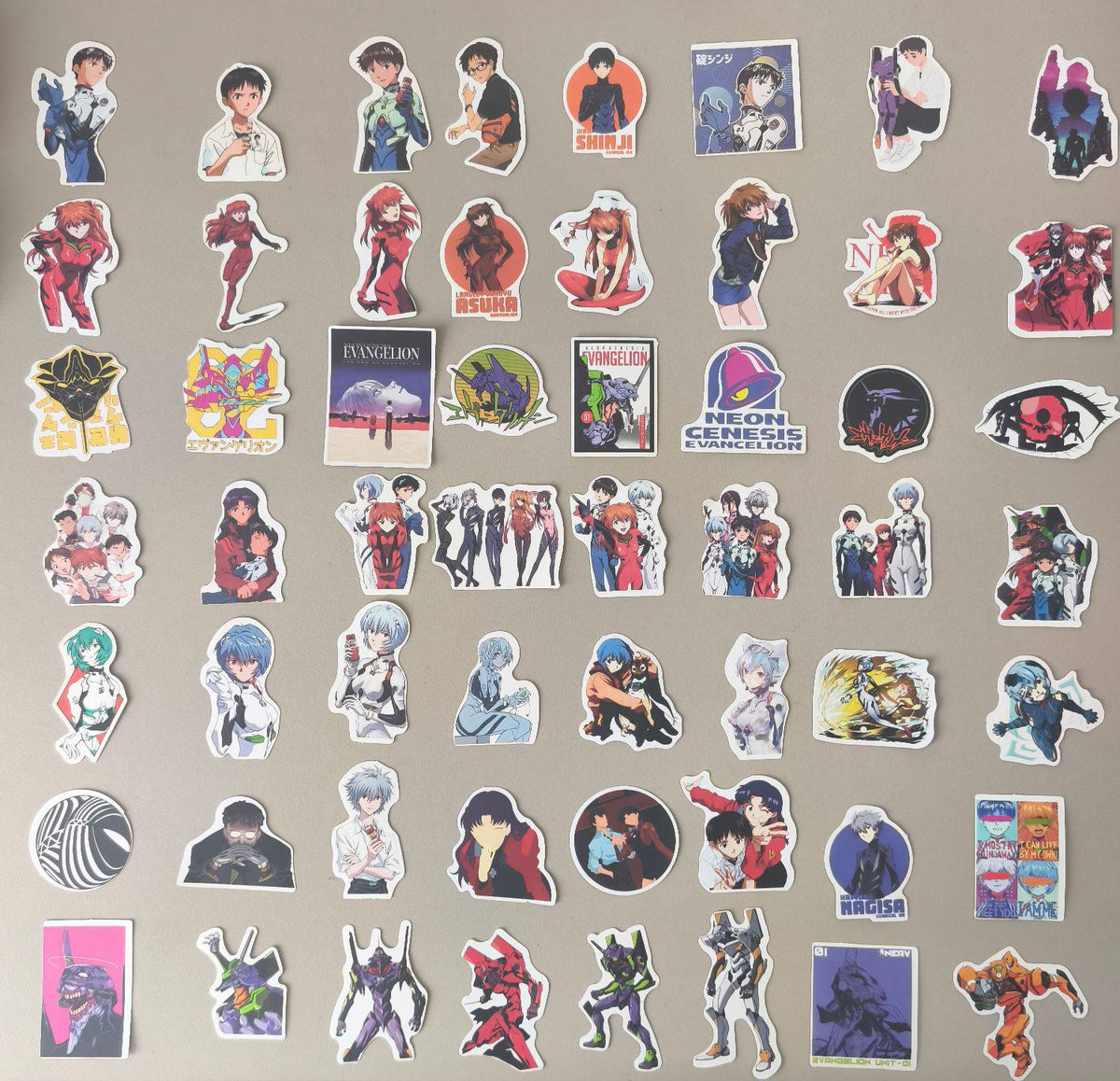 Stickers Evangelion ⚠️ | Pack de 10 Stickers Retro Mecha-Anime