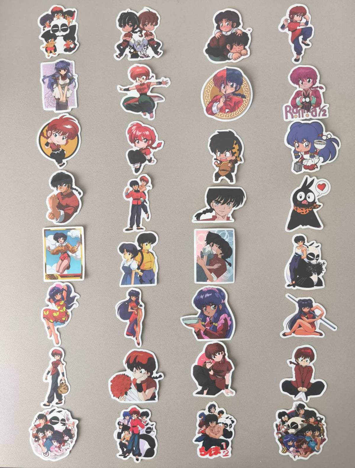 Stickers Ranma ½ 🥋💘 | Pack de 10 Stickers Retro Anime