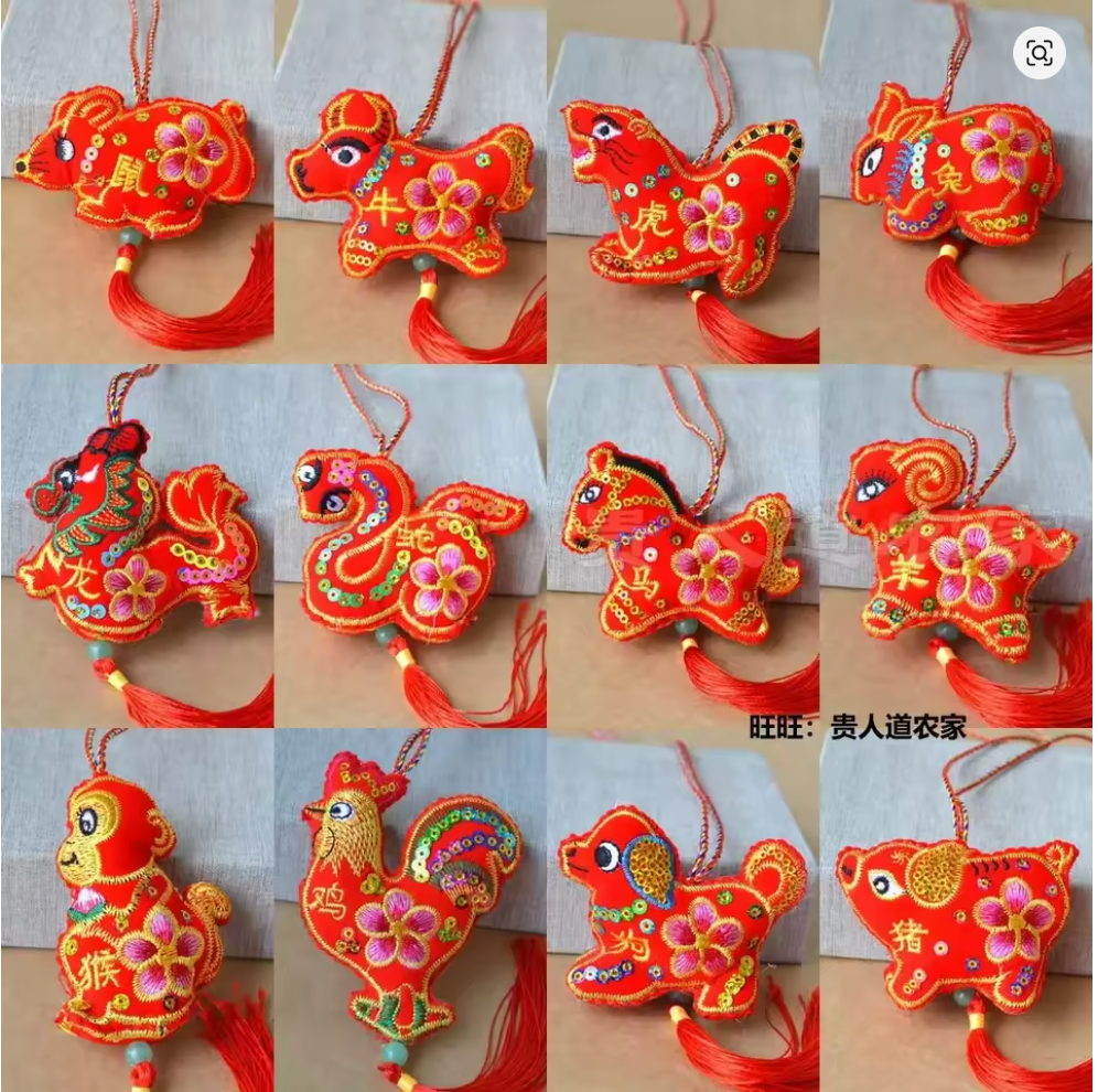 🧧 Colgante Horóscopo Chino del Zodiaco 🧧 12 animales