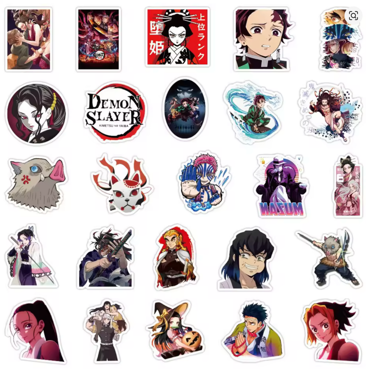 ⚔️ Stickers Demon Slayer | Pack x10 🌸