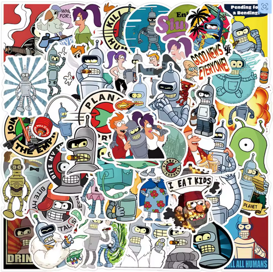 🤖 Stickers Futurama | Pack x10 🚀