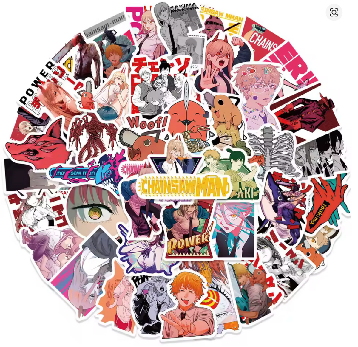 🪚 Stickers Chainsaw Man | Pack x10 💥
