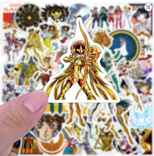 🛡️✨ Stickers Caballeros del Zodiaco | Pack x10 ✨🛡️