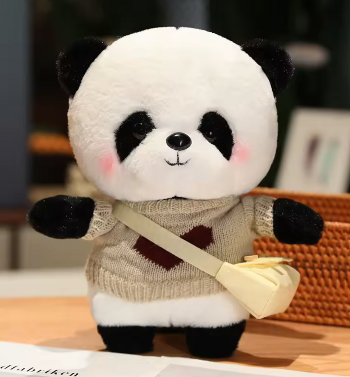 🐼 Peluche Oso Panda Kawaii Beige🐾